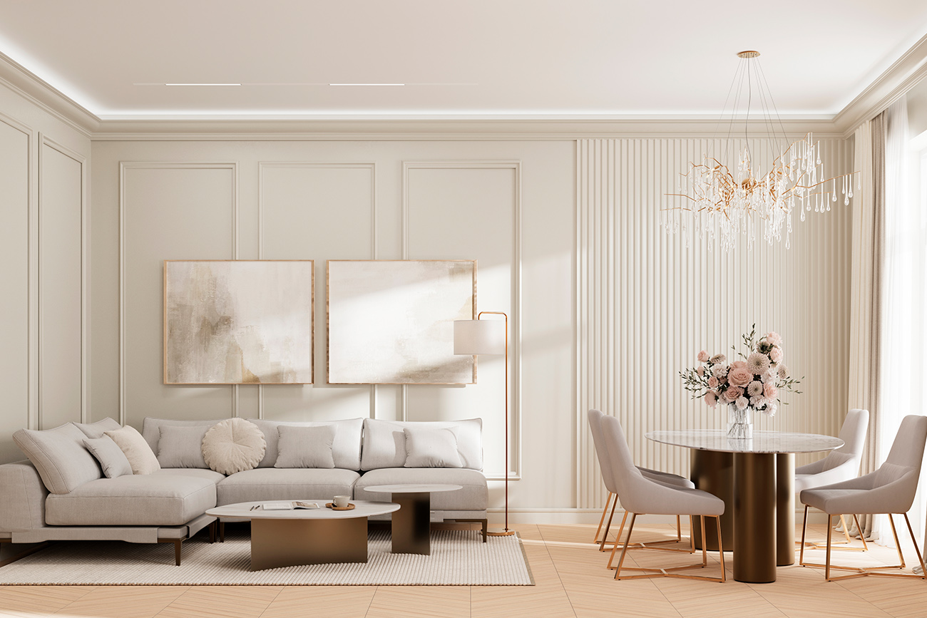 Торшер с белым плафоном 6