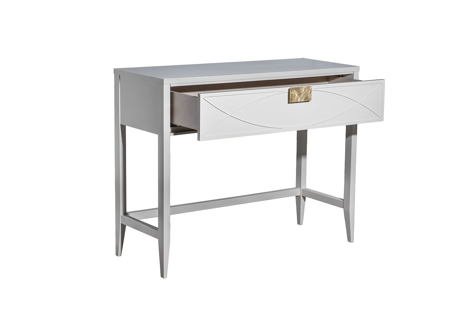 Консоль с ящиком бежевая 3