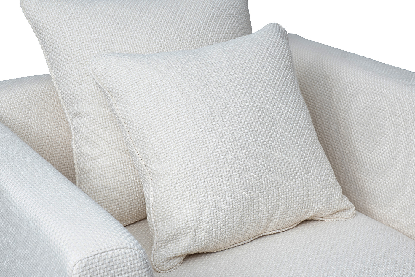 Кресло Роберто(Roberto) рогожка кремовое 3