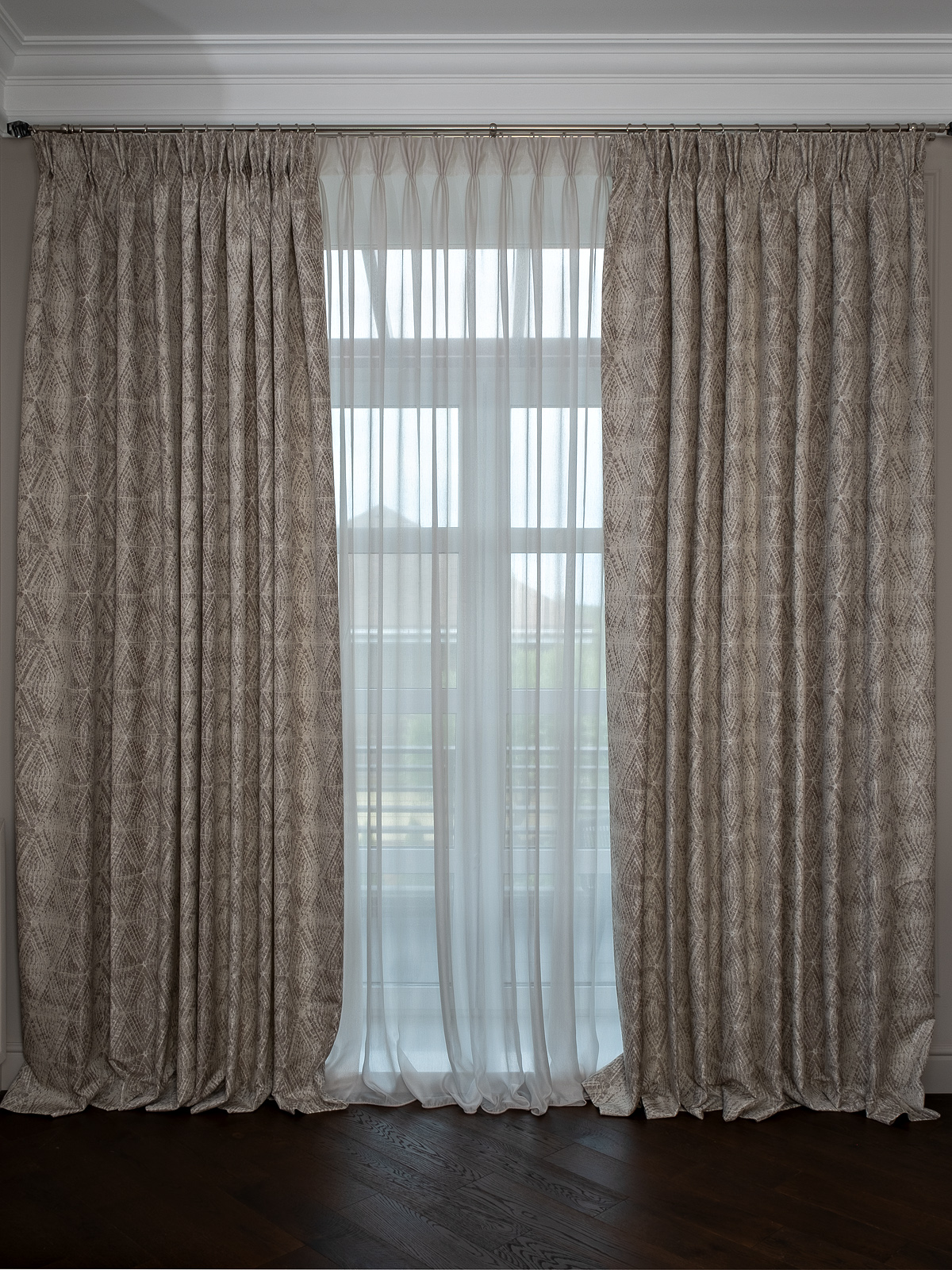 Портьера Змейка (Serpente) 275х260см золотая 2