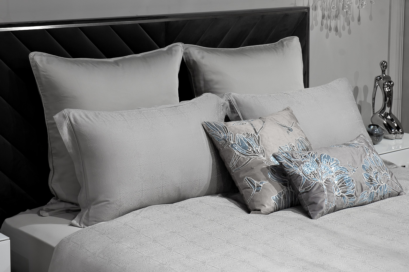 Комплект из 2х наволочек 70х70см бамбук оливковый 2