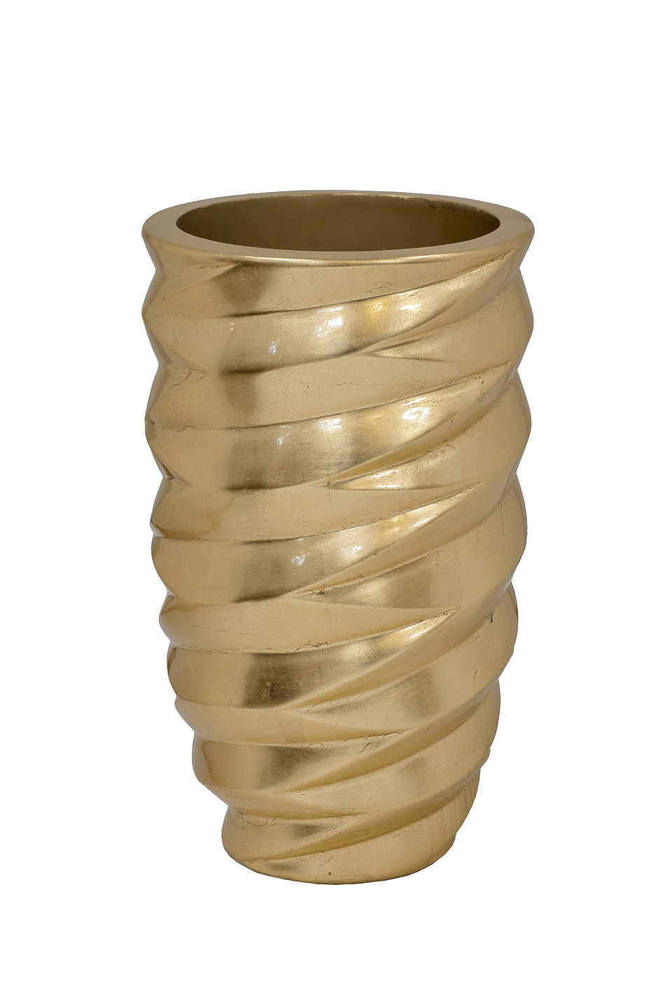 Кашпо золотое 1