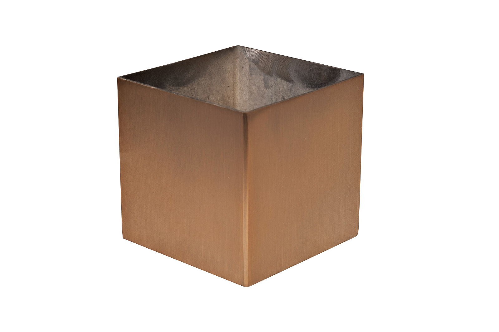 Ваза металлическая матовая бронза 1