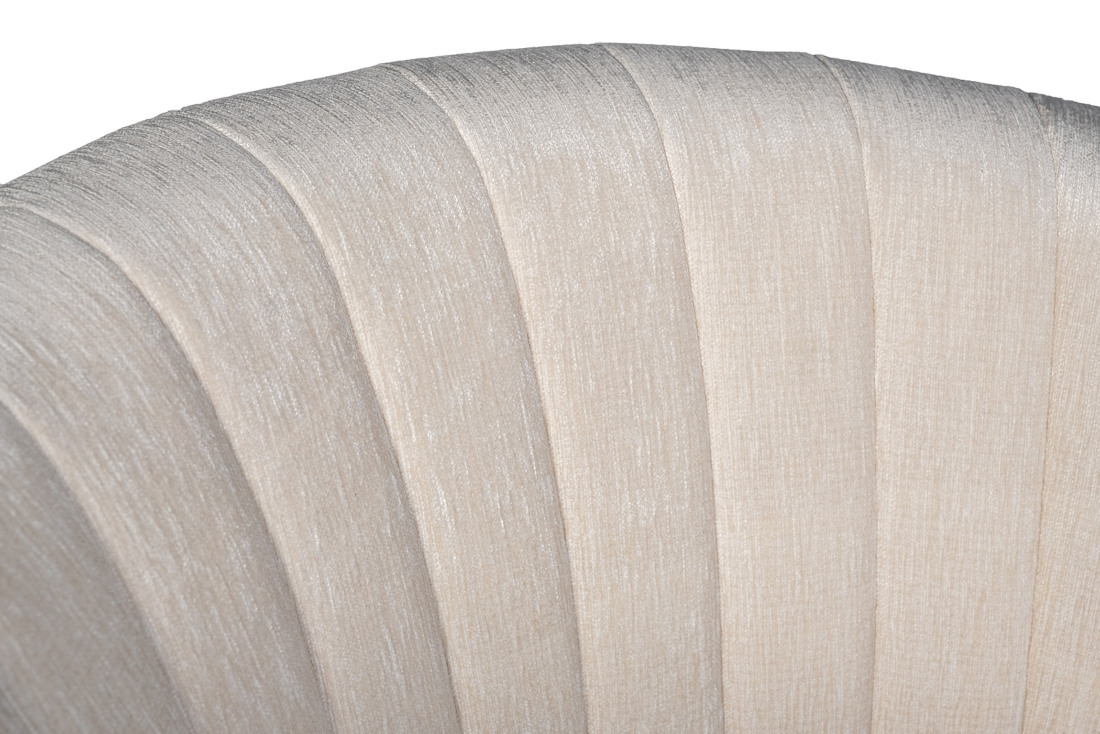 Стул велюровый кремовый/золото 3