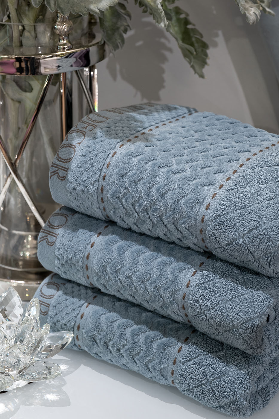 Полотенце «Наполи» 70*140 голубое 5