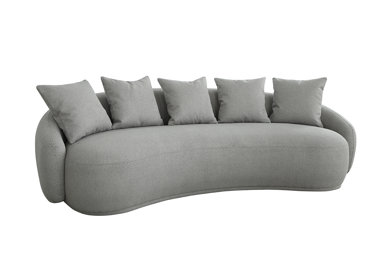 Диван Форли (Forli) трехместный светло-серый 2