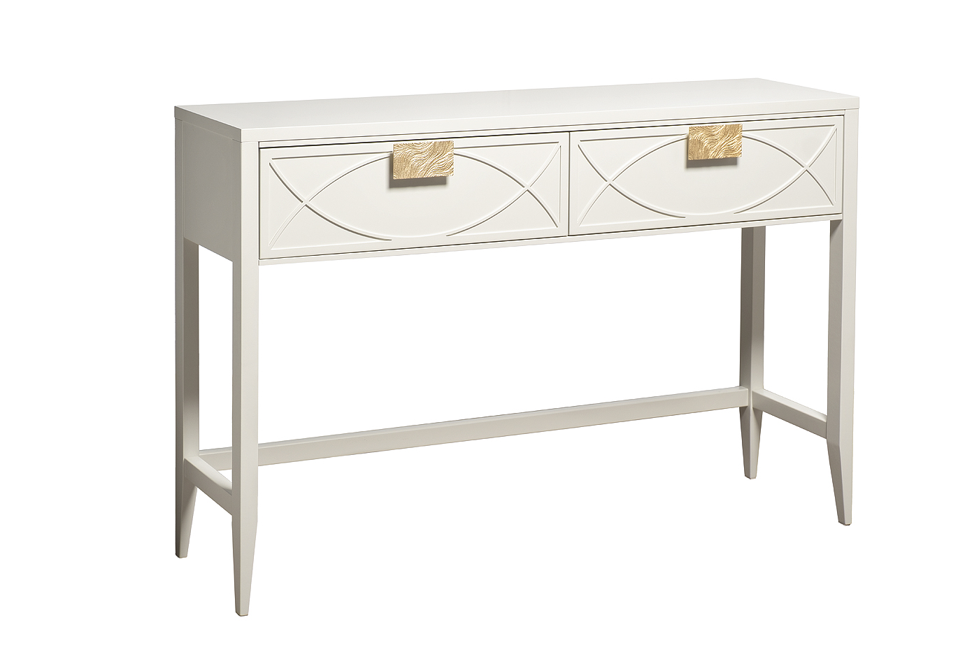 Консоль бежевая с ящиками 2