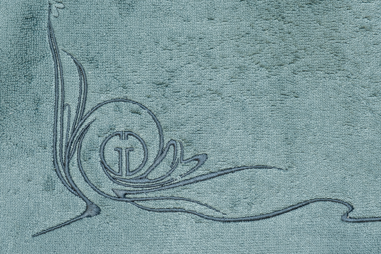 Полотенце «Лирика» 50*90 голубое 3