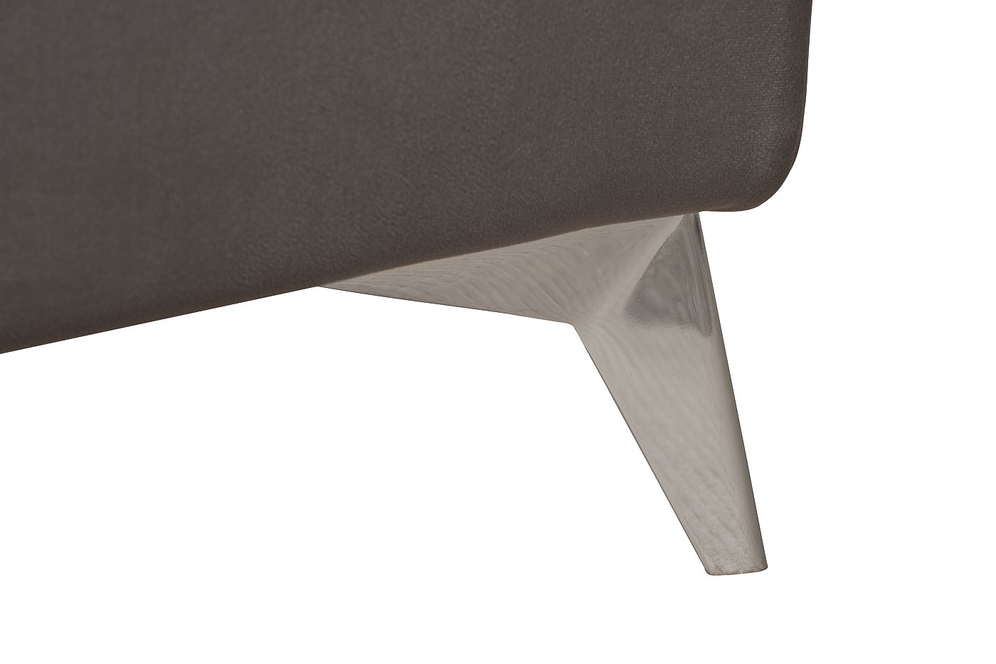 Кровать Сиена(Siena) велюровая серая 6