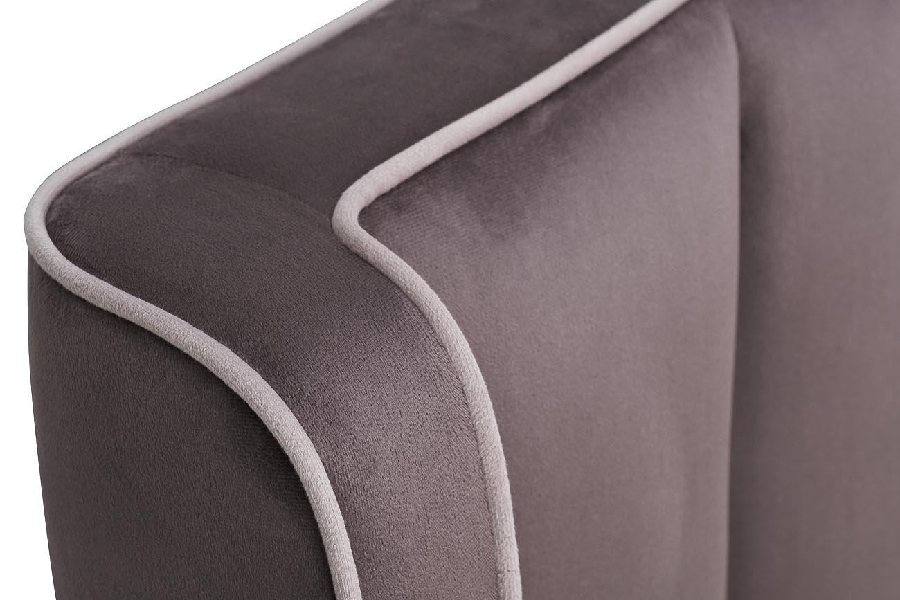 Кровать Одри(Odry) с подъемным механизмом и бельевым ящиком лилово-серая 6