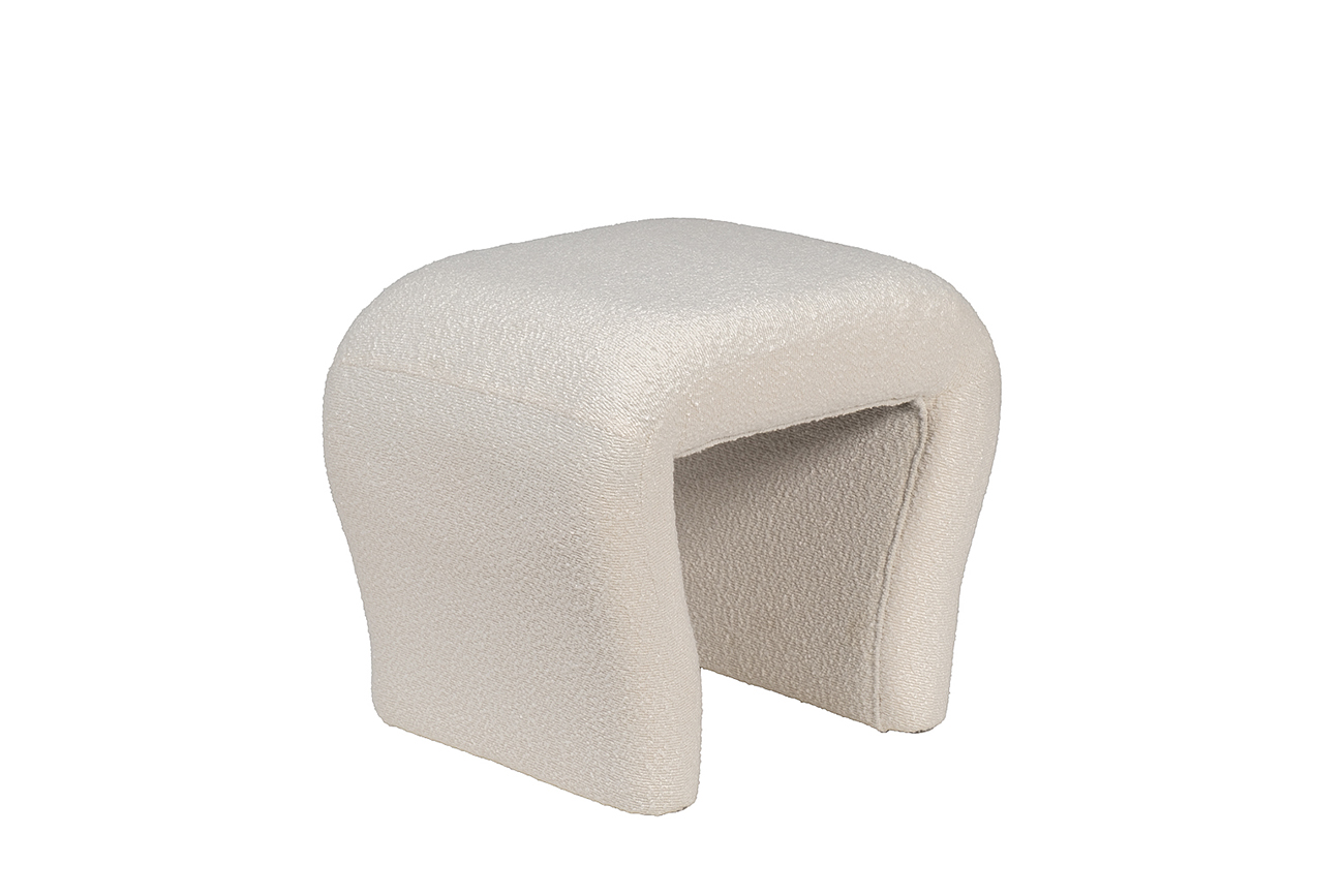 Пуф букле белый 1