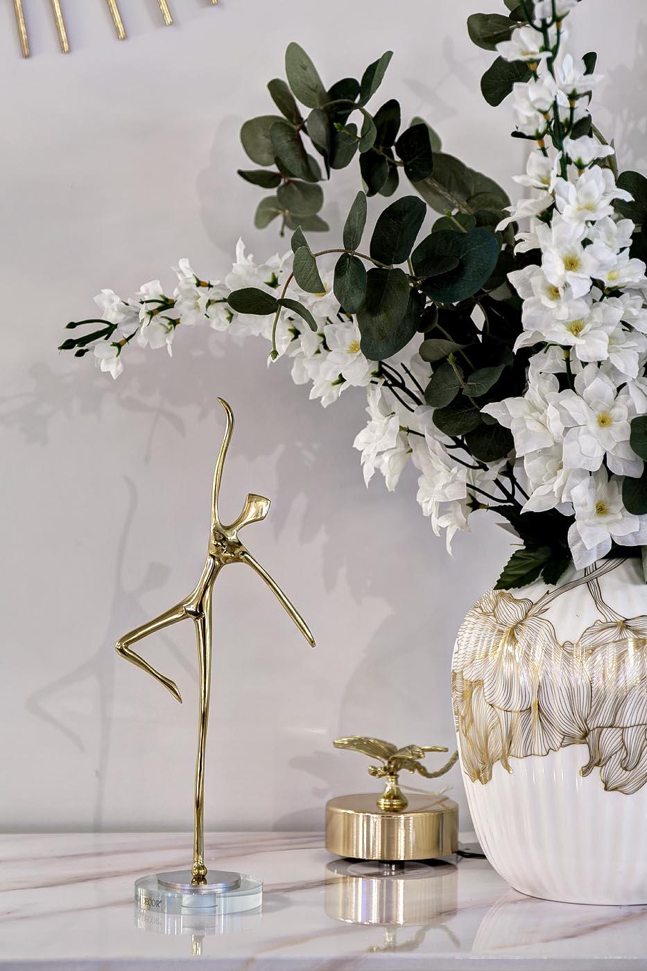 Статуэтка «Балерина» золотая 3