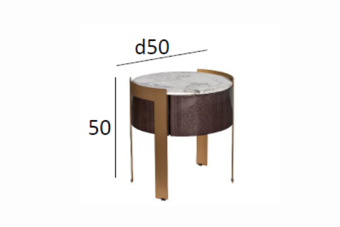 Тумбочка Севилья (Sevilla) круглая 8