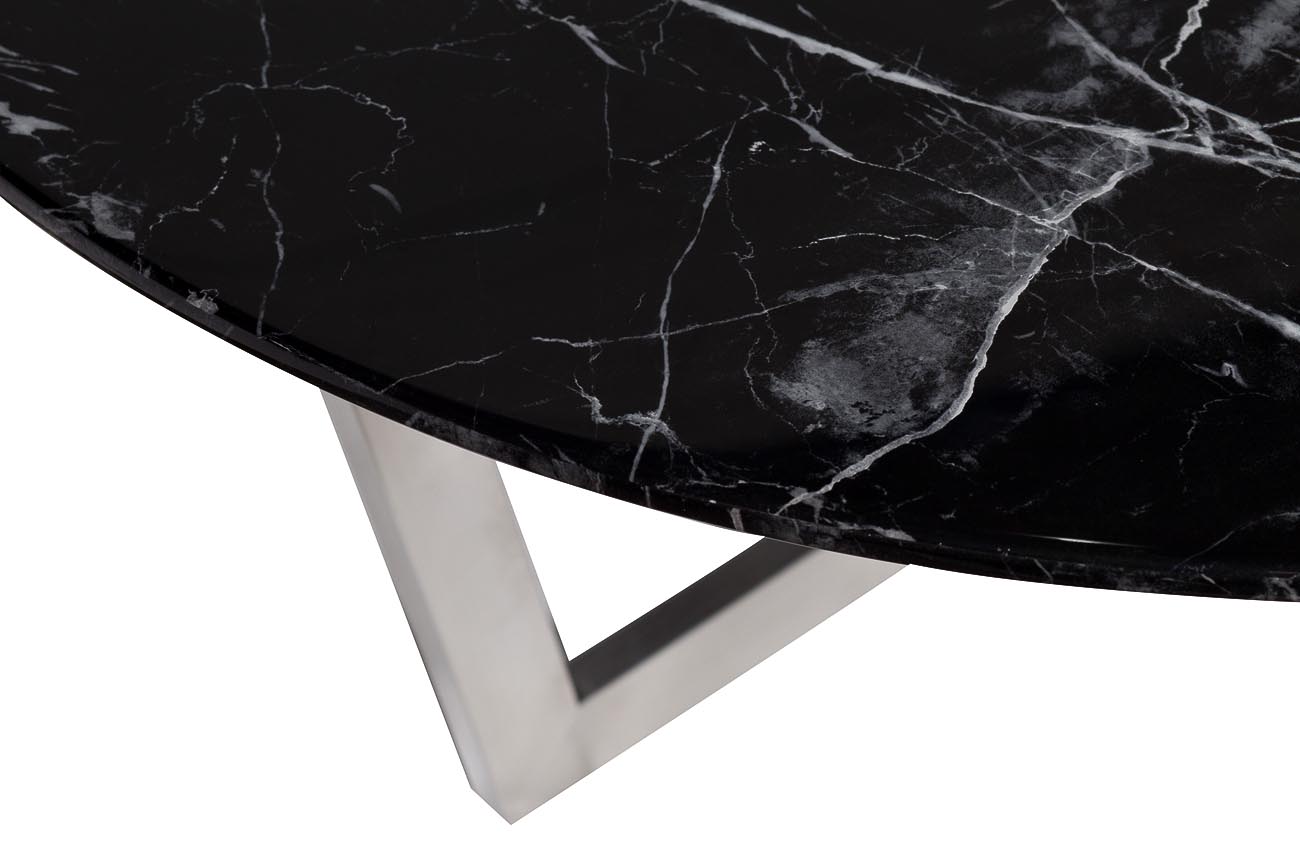 Стол журнальный Черный (Nero) черный/хром 2