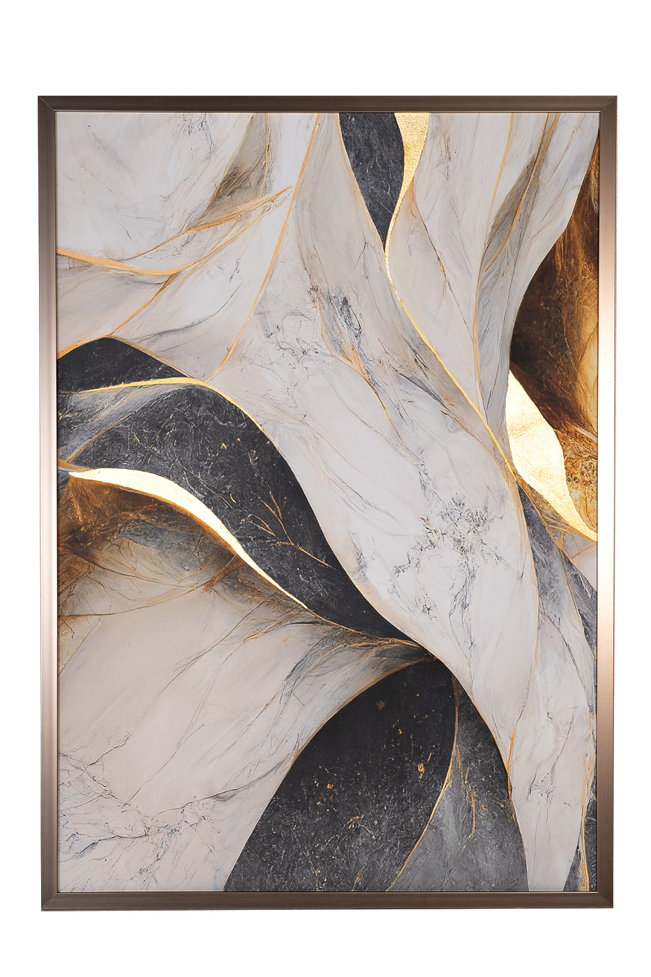 Холст «Золотое искусство» в багете латунь 1