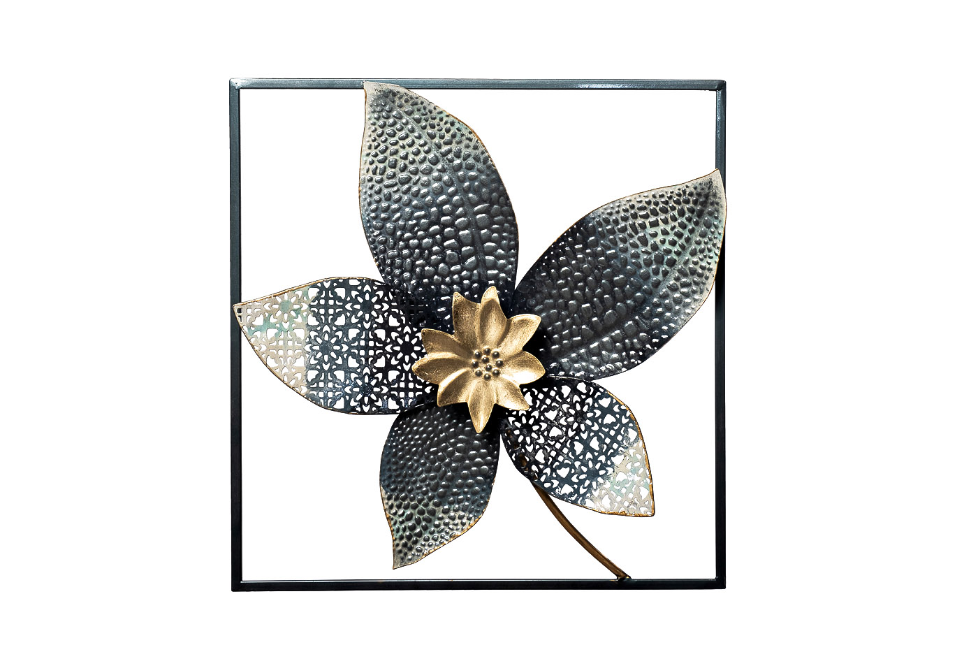 Декор настенный «Цветок» голубой 1