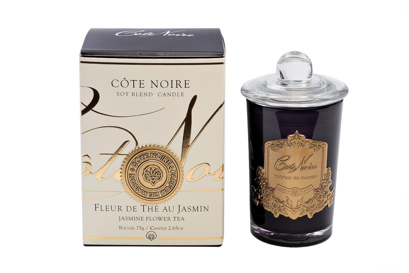 Свеча ароматическая Jasmin Flower Tea в стакане в упаковке 1