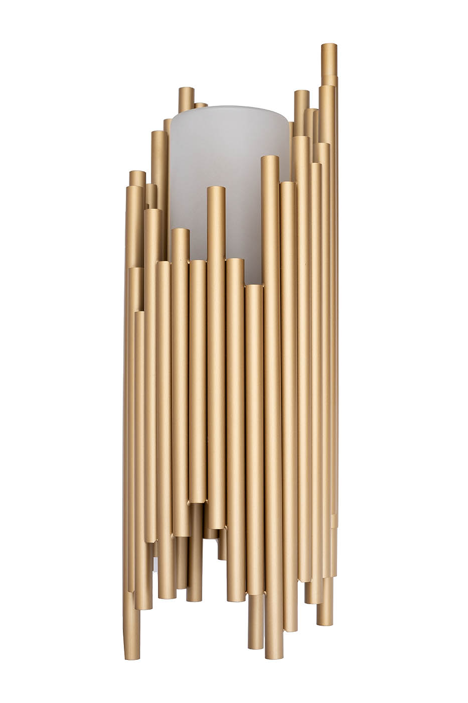 Бра белое стекло/латунь 1