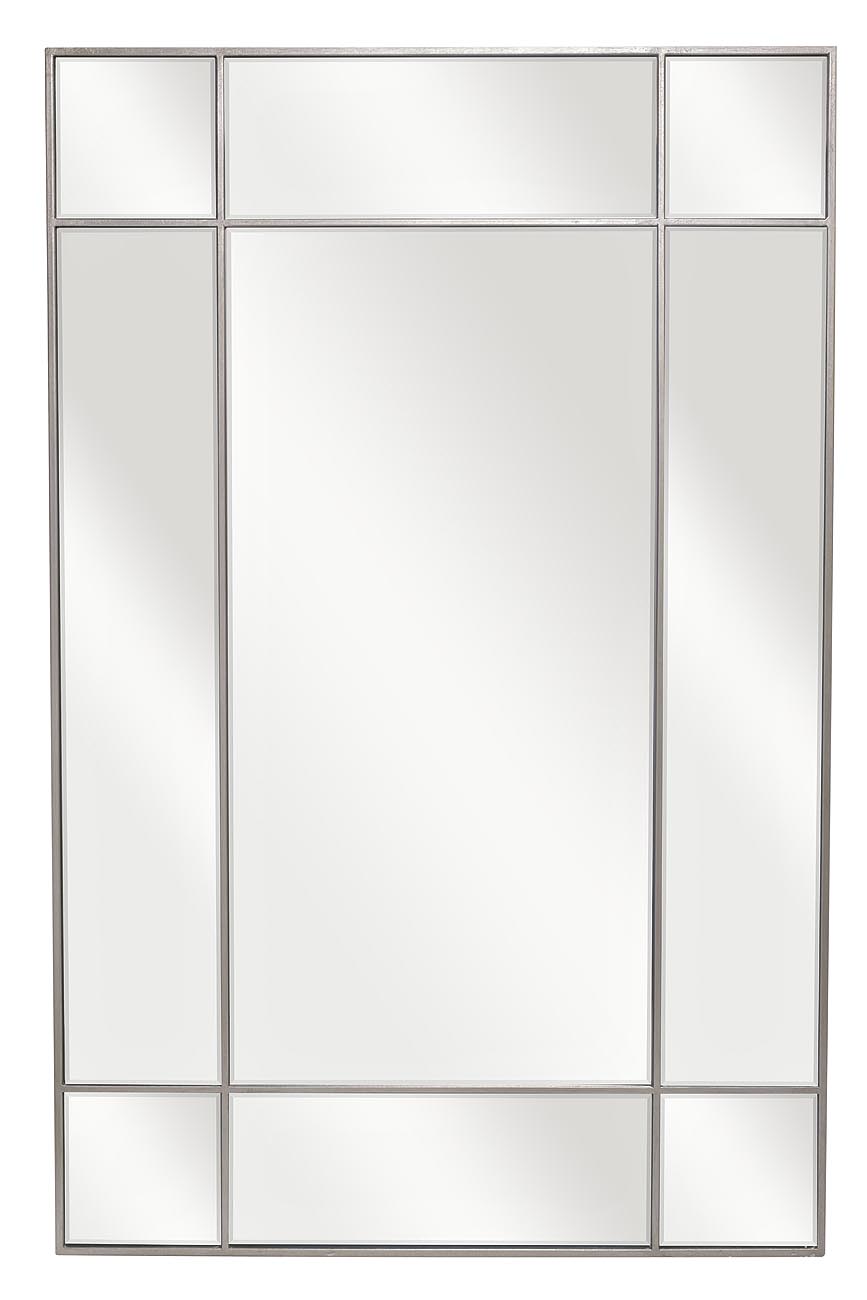 Зеркало прямоугольное в раме цвет хром 1