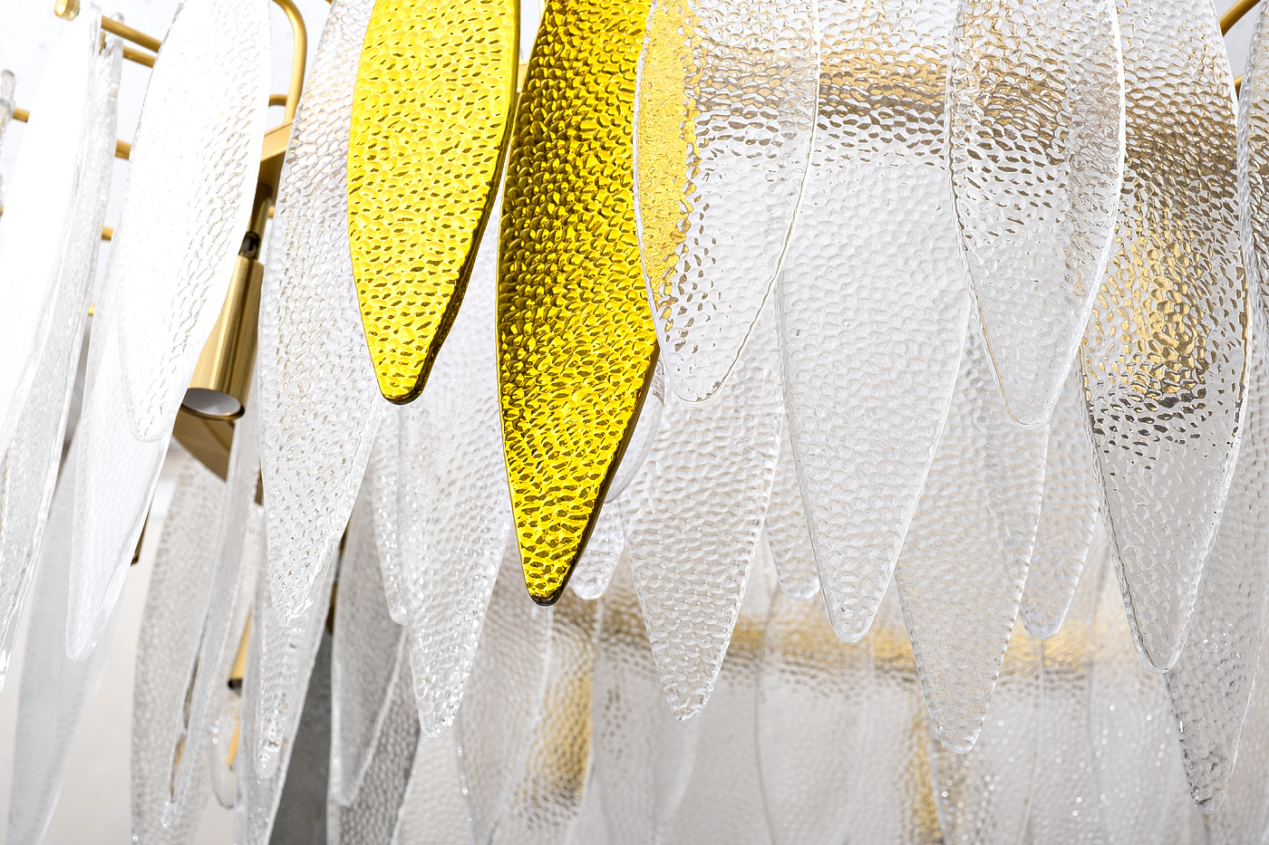 Люстра Венеция (Venetto) стеклянная/золото 2