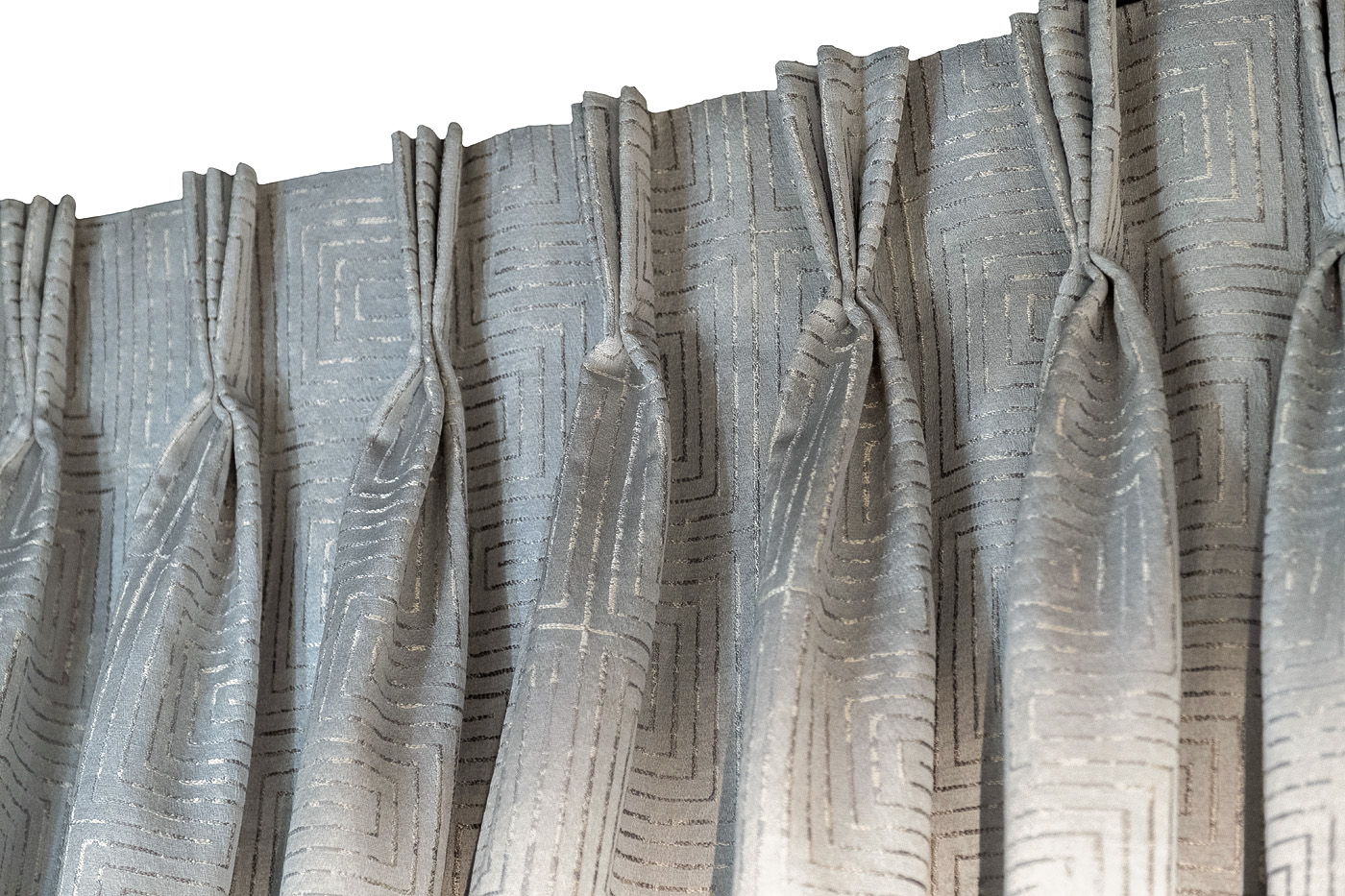 Портьера Глосс (Gloss) 275х260см серая 5