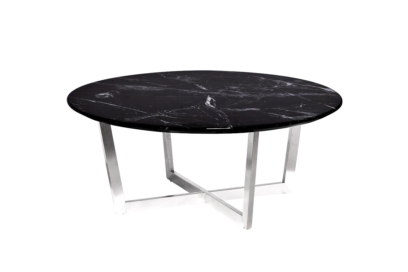 Стол журнальный Неро (Nero) черный/хром 1