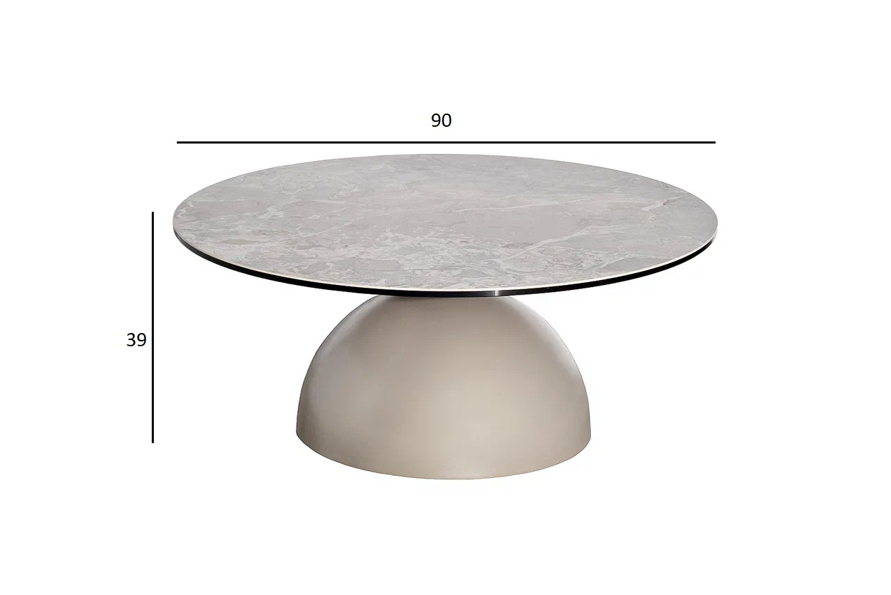 Стол журнальный Augustus Gray керамический 4