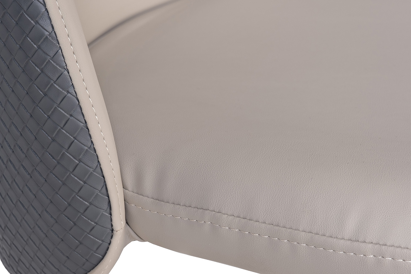 Стул экокожа бежевая/серая 4