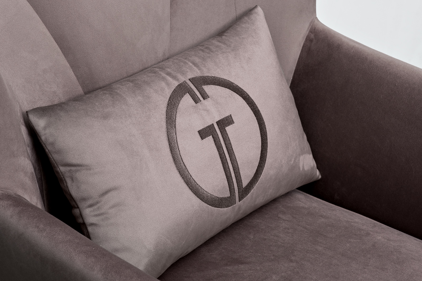 Кресло Сиена(Siena) велюровое коричневое 3