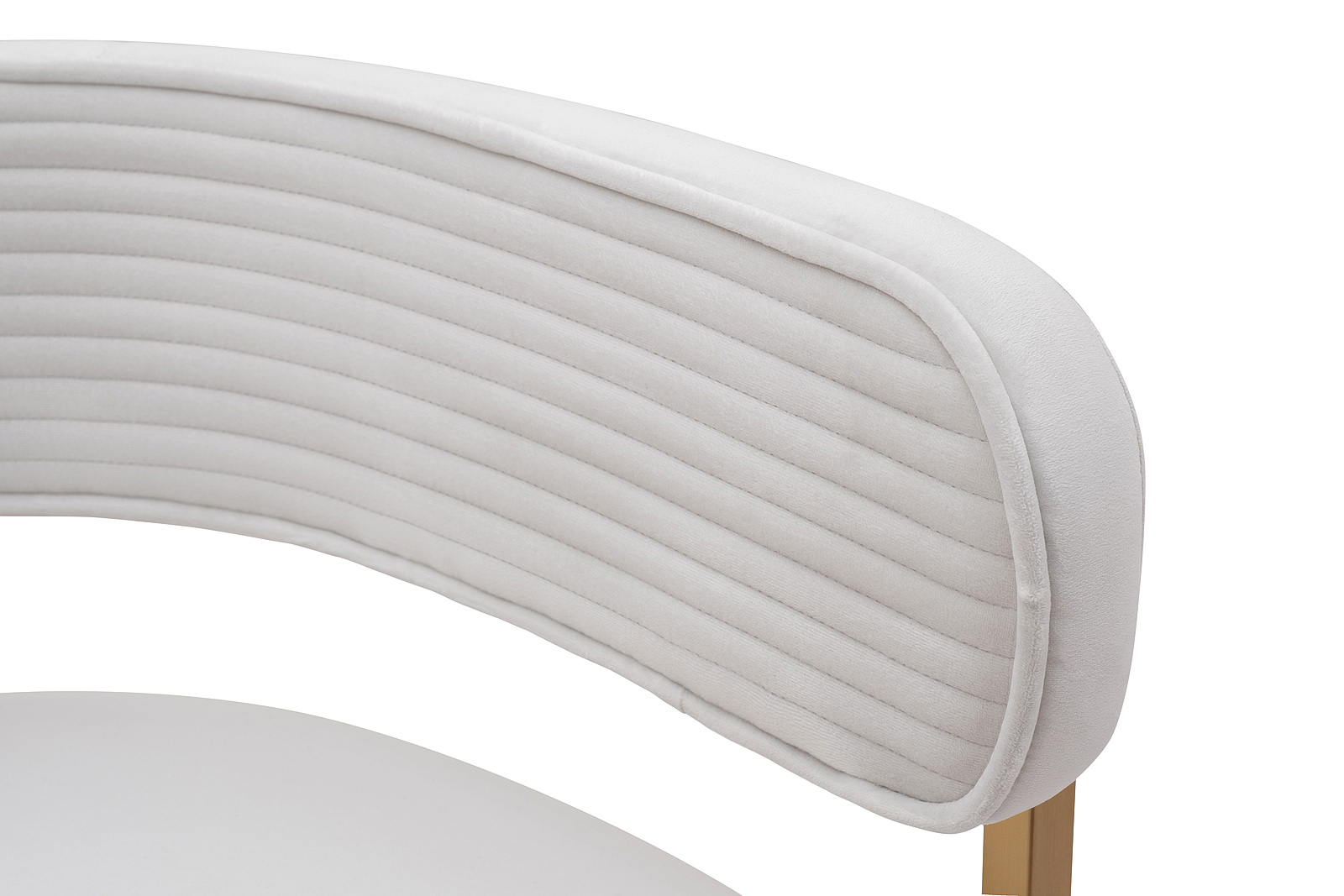 Стул велюровый светло-серый/матовое золото 3