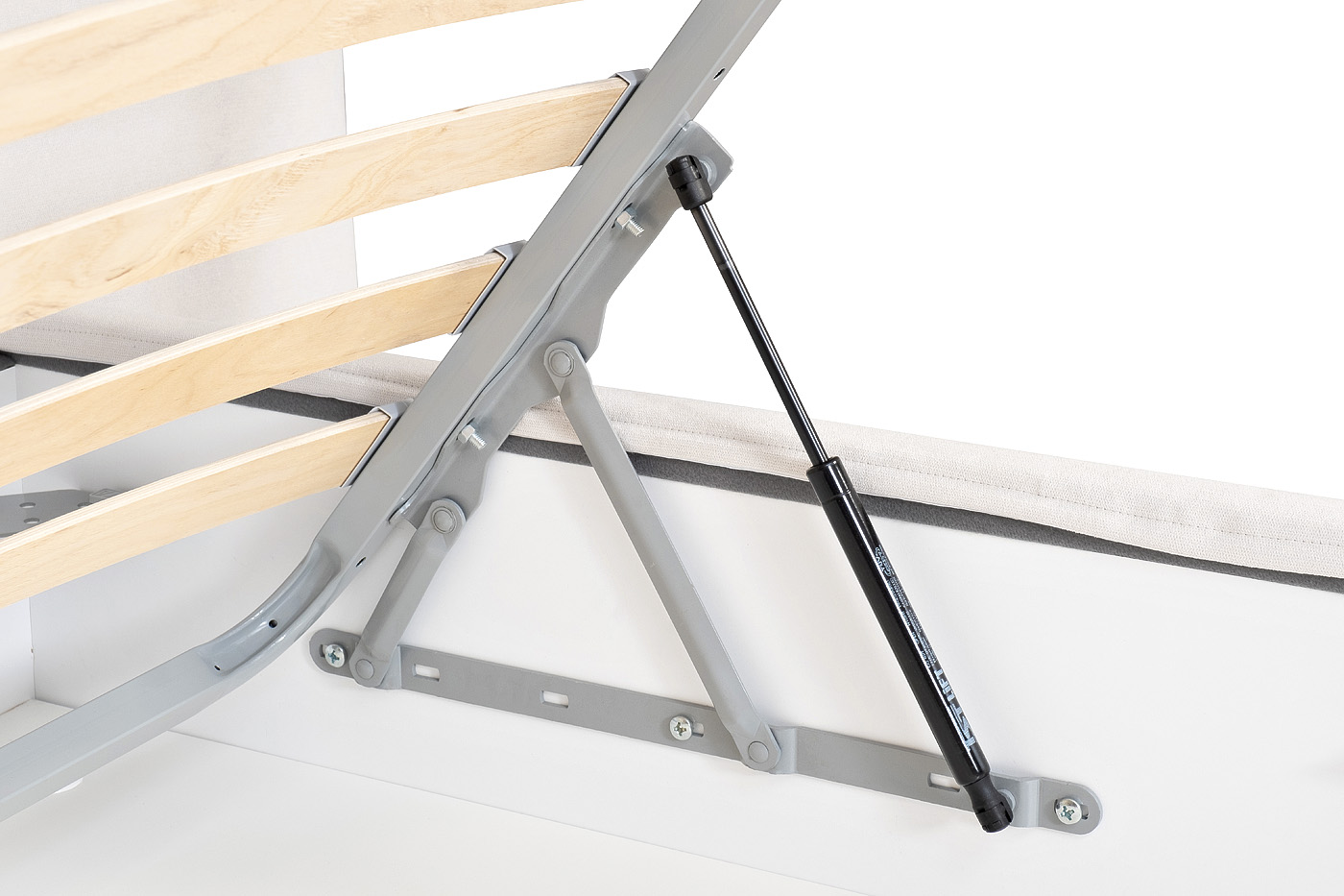 Кровать Комо(Como) с подъемным механизмом шенилл белый 5