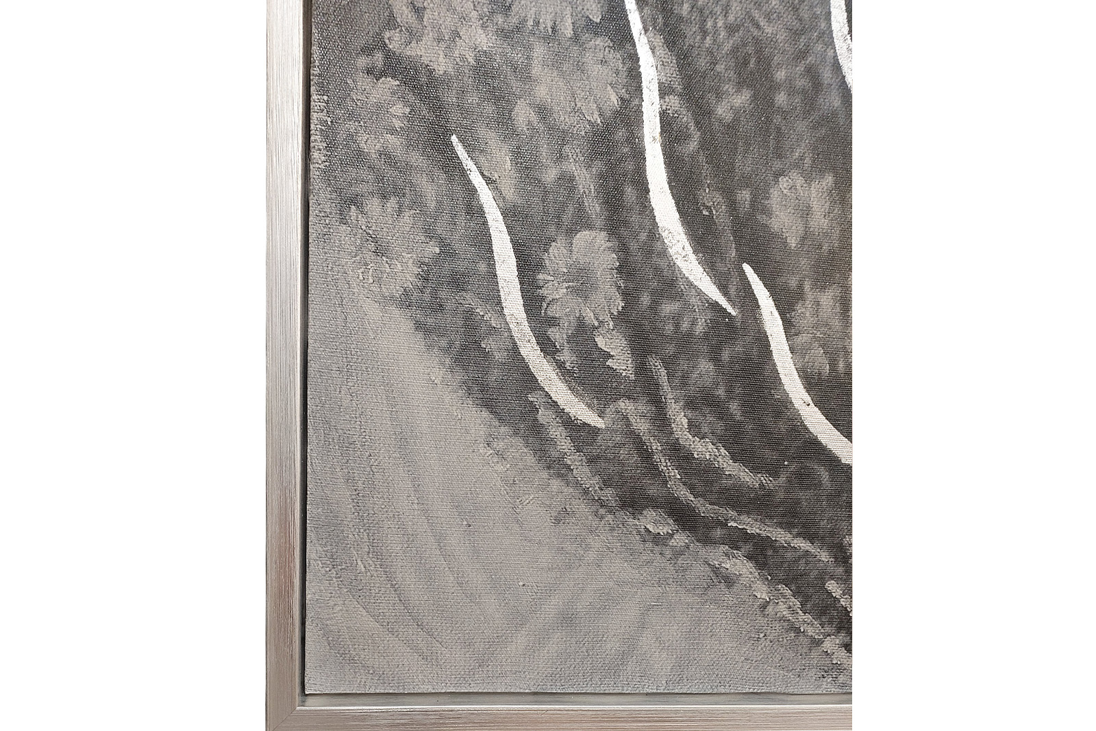 Холст «Нежность-1» в багете серебро 2