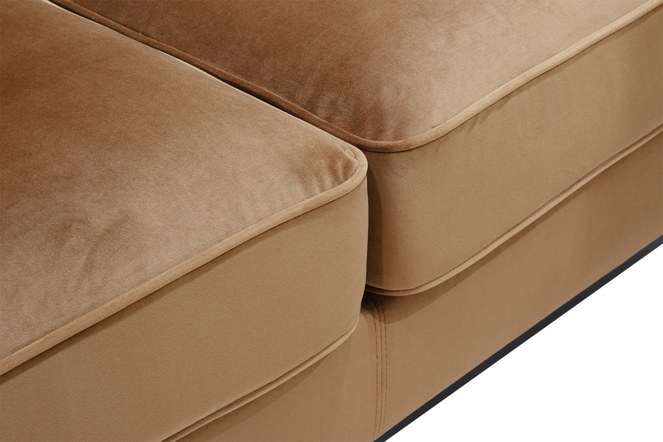 Диван Сиена(Siena) трехместный велюровый коричневый 4