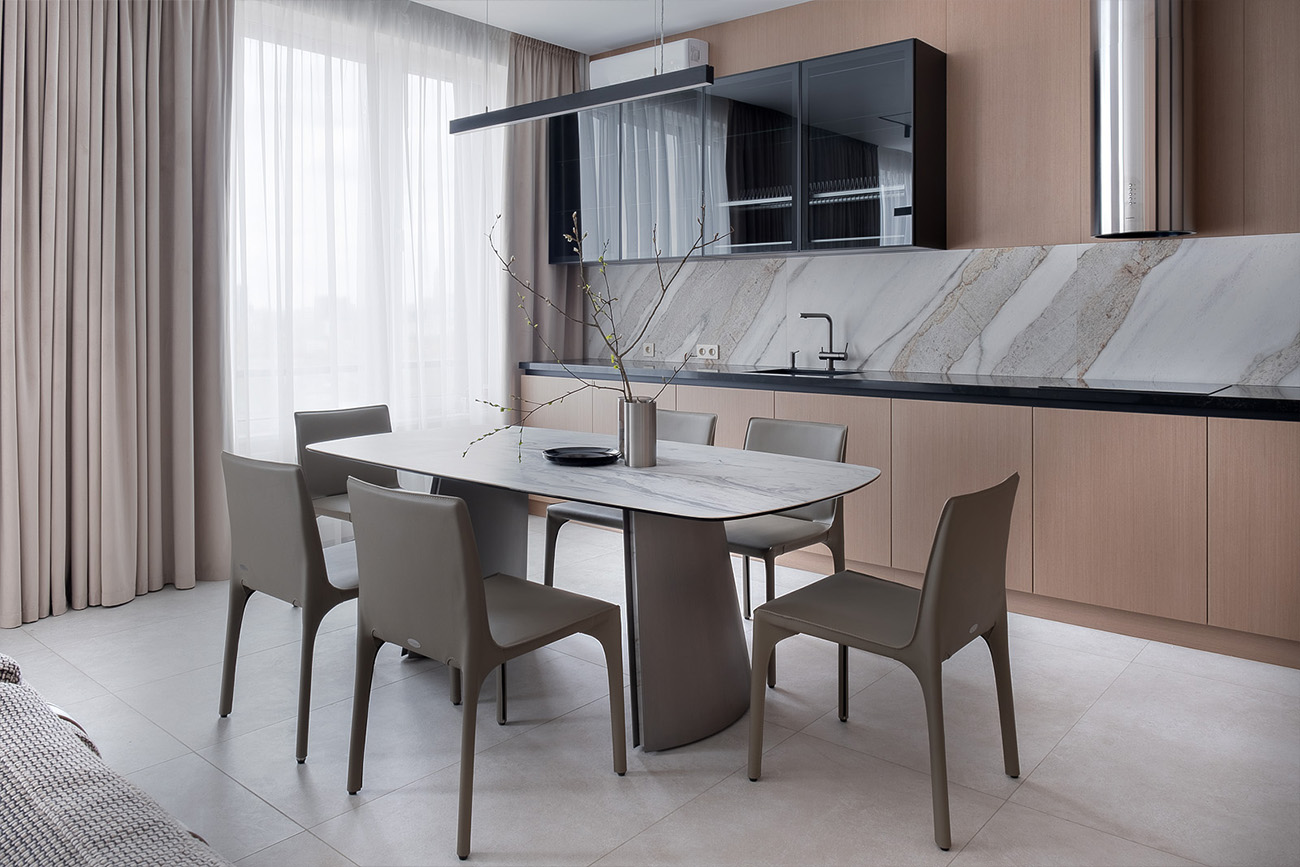 Стул обеденный экокожа бежевый 4