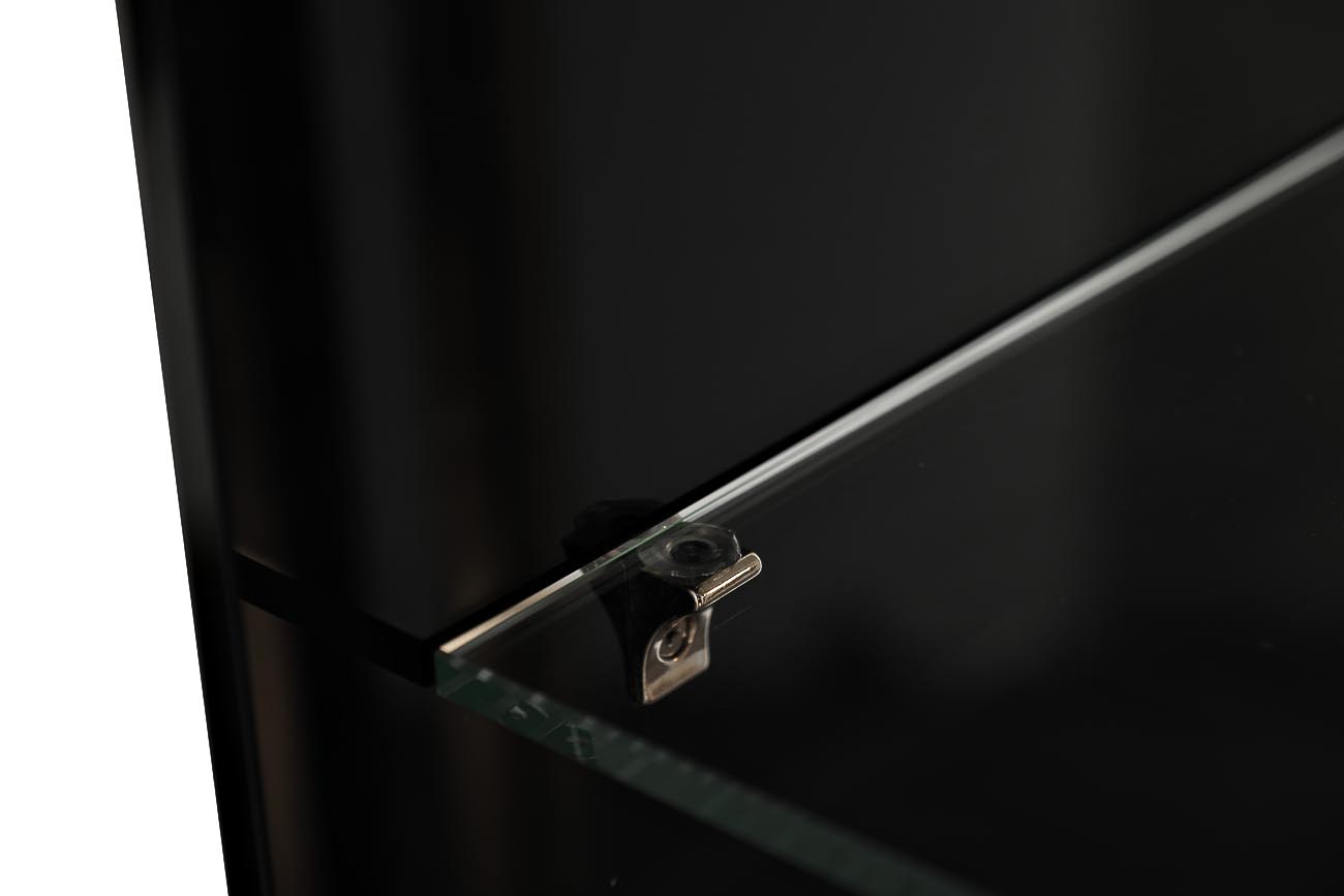Стеллаж Марбелла (Marbella) из черного стекла 4