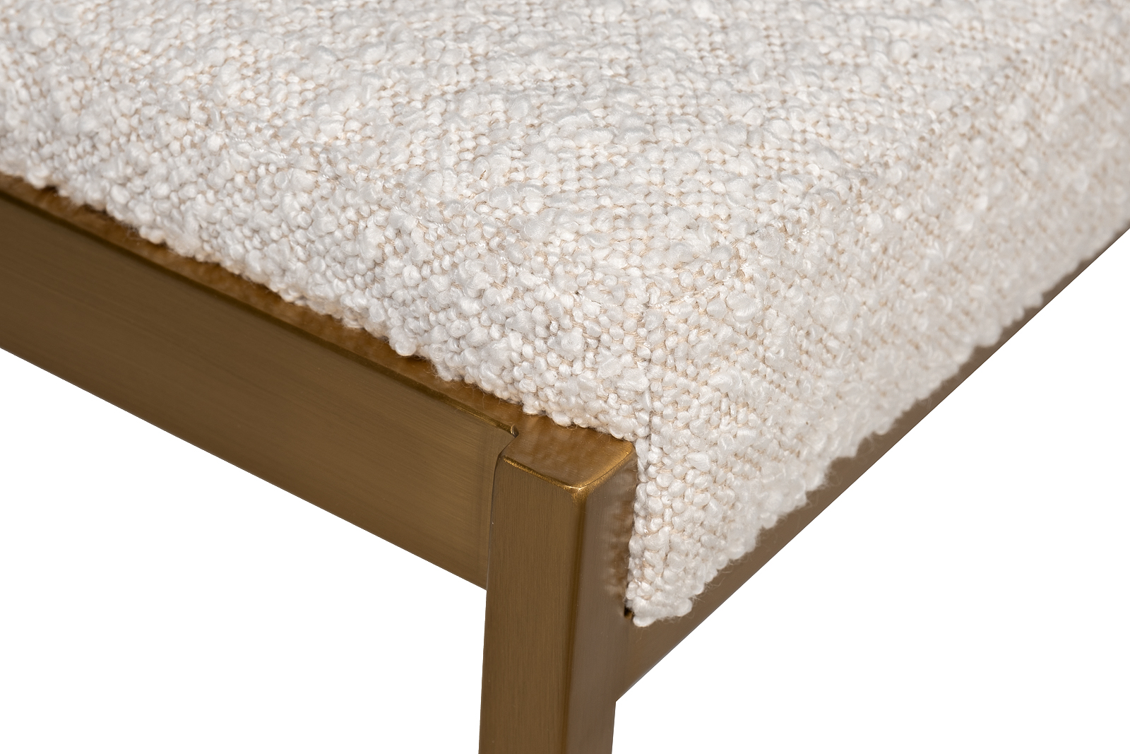 Стул барный букле бежевый/матовое золото 3