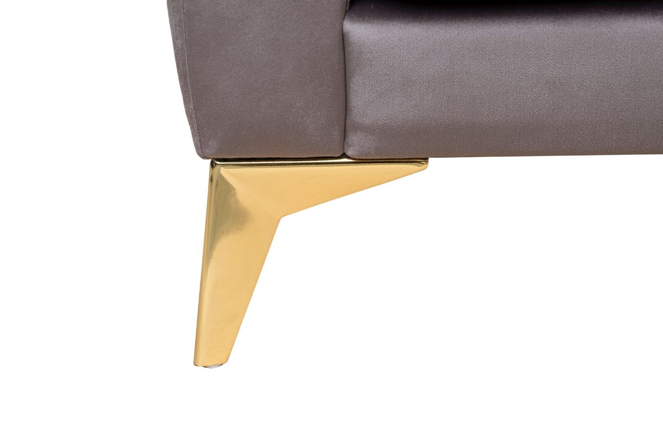 Кресло Siena велюровое серое 6