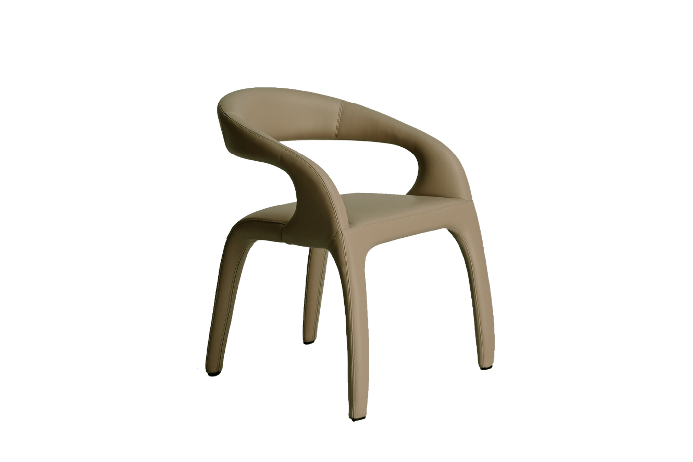 Стул обеденный экокожа бежевый 2