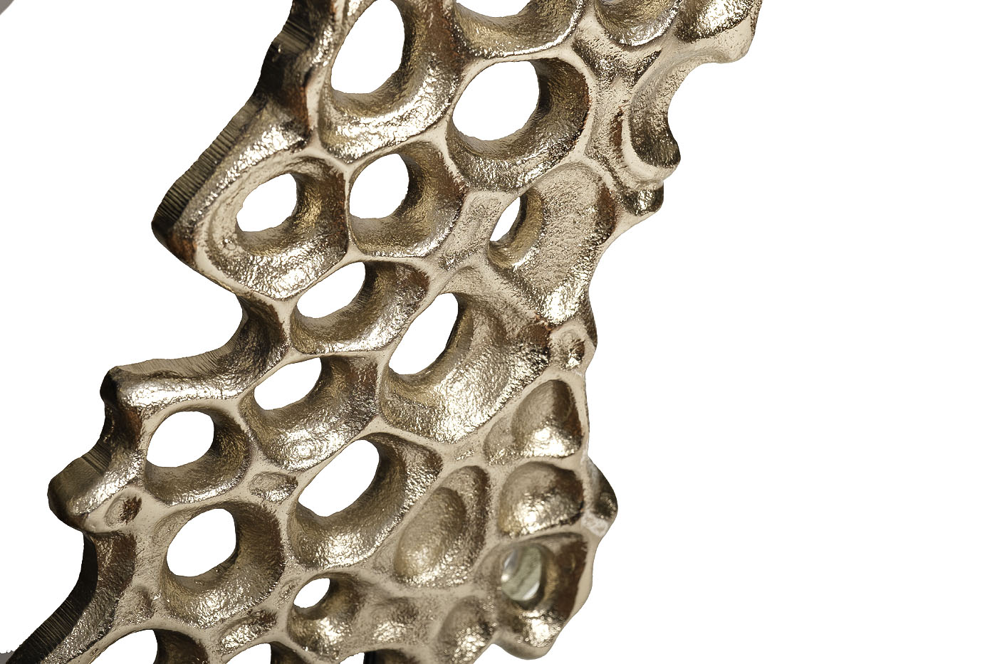 Зеркало декоративное «Соты» в золотой раме 2