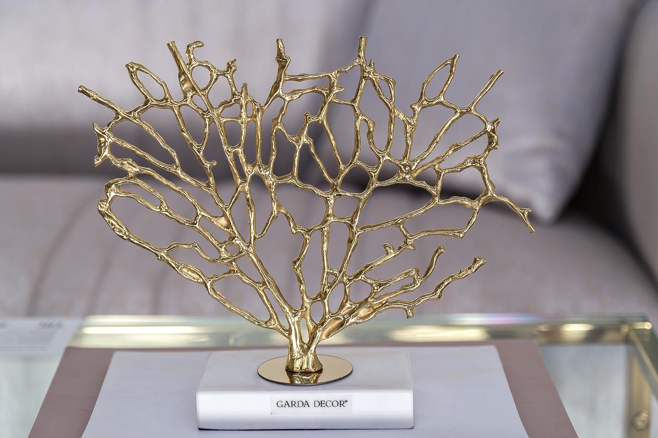 Статуэтка «Дерево» золотая 2