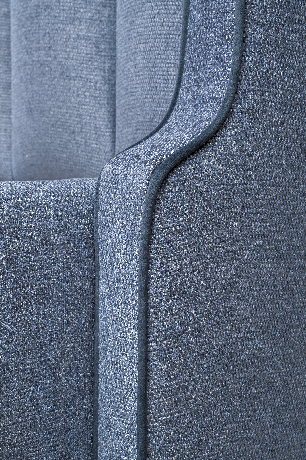 Кровать Одри(Odry) с подъемным механизмом шенилл синяя 6