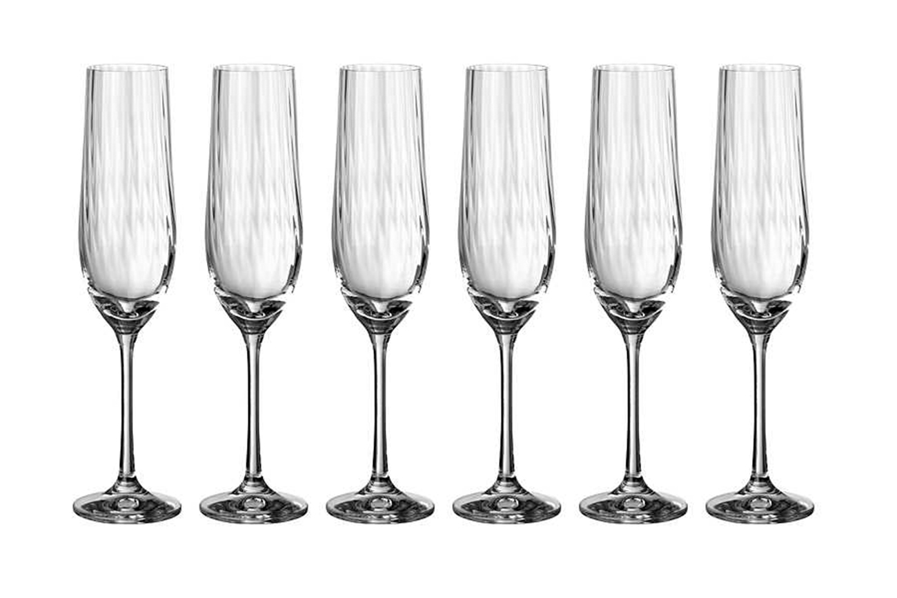 Набор из 6ти бокалов для шампанского «Waterfall» 190 мл 1