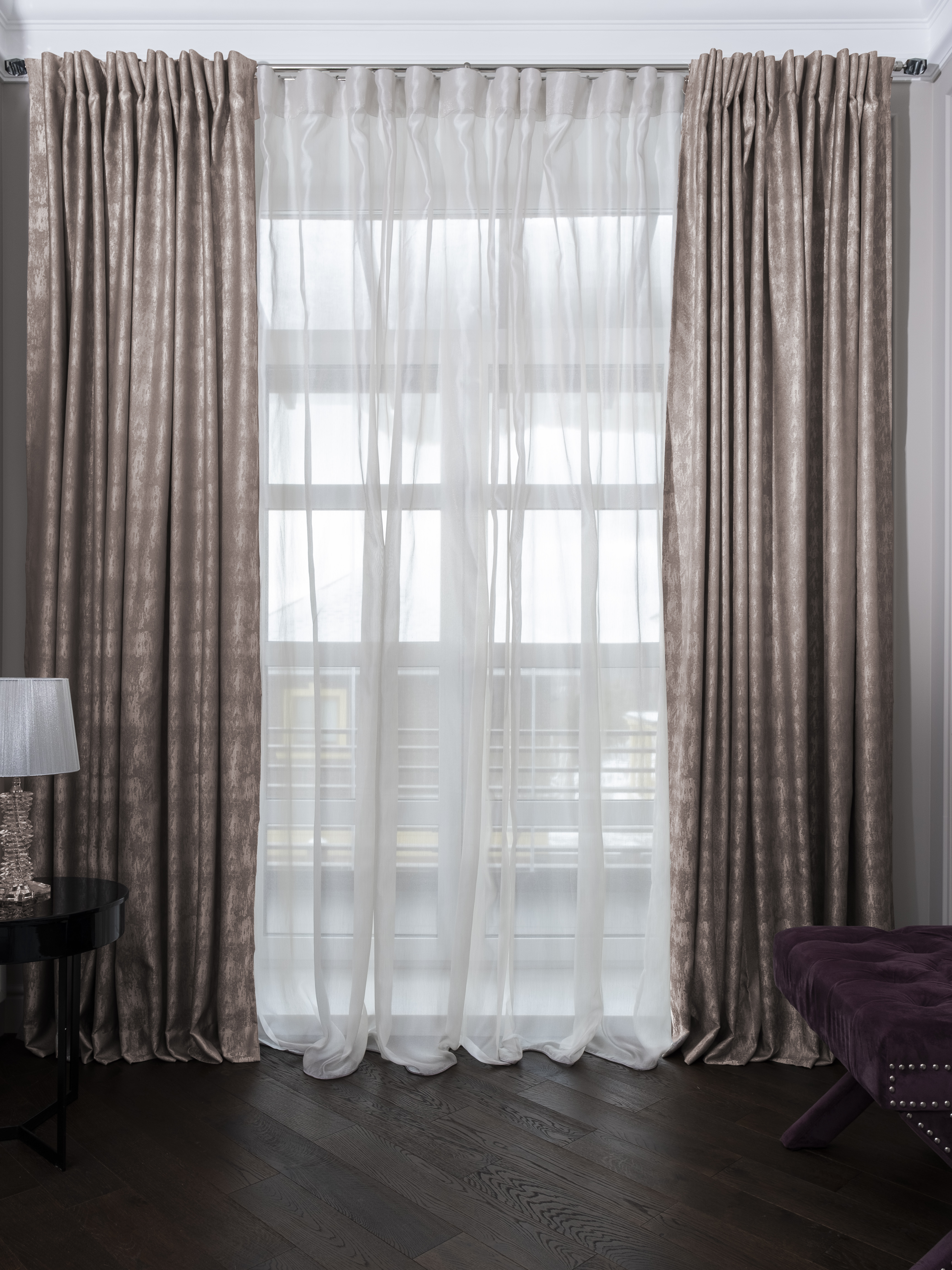 Портьера HOUSTON 275х260см бежевая 1