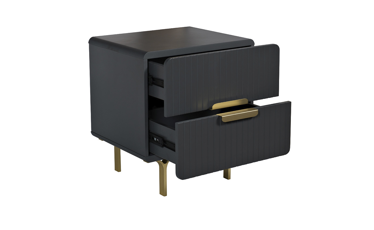 Тумбочка серая 3