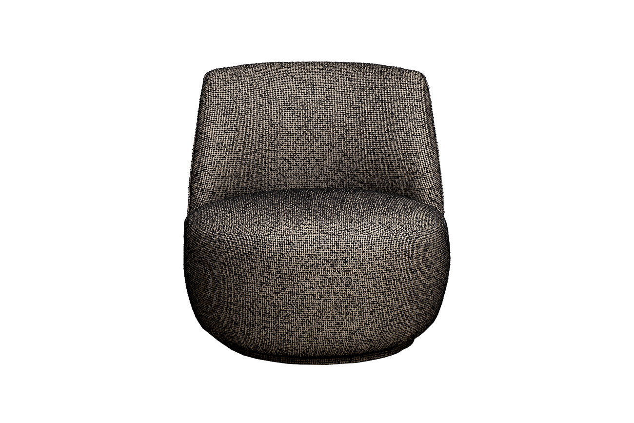 Кресло Rivoli вращающееся черно-золотая рогожка 1