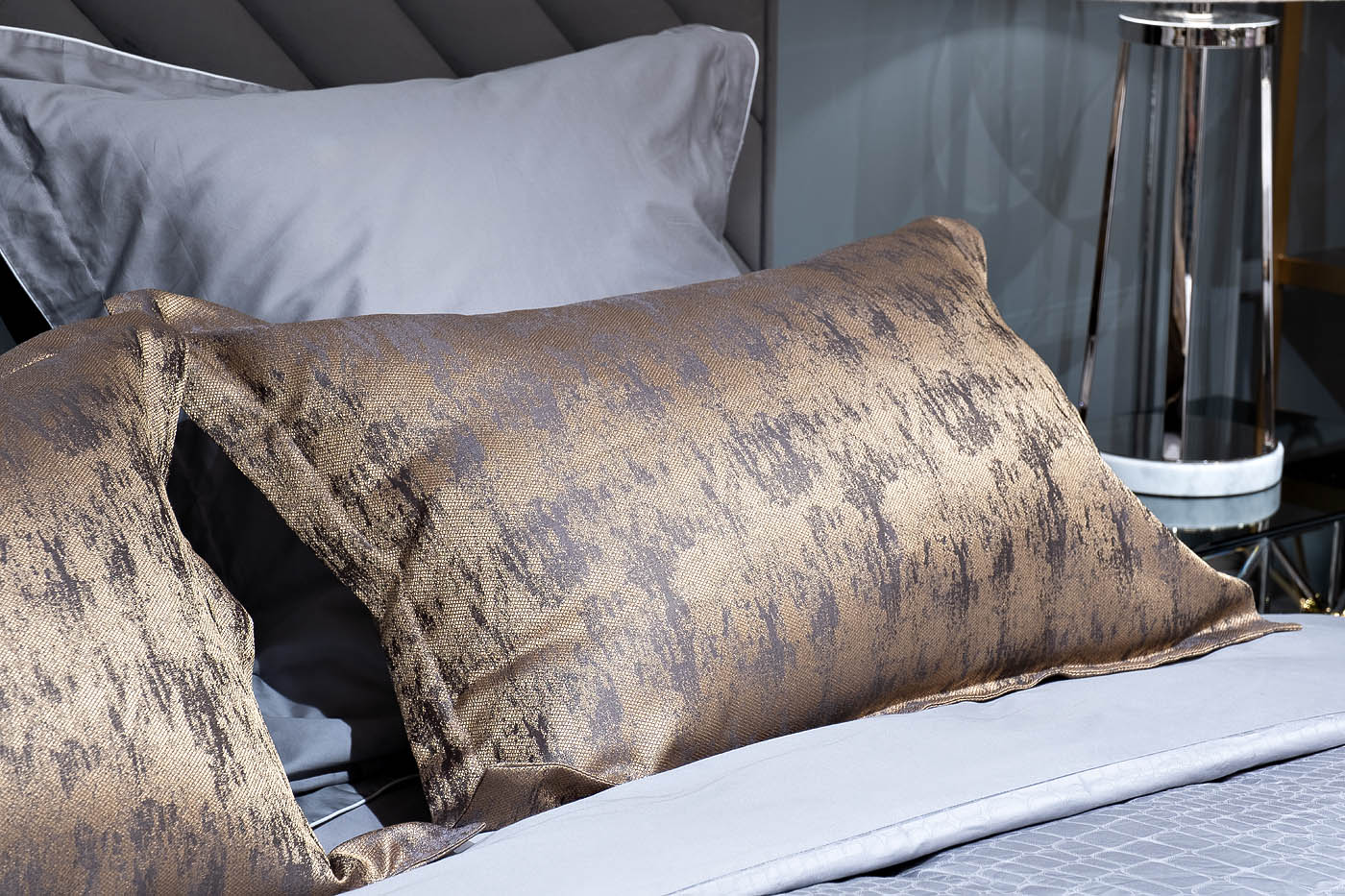 Комплект из 2х декоративных наволочек Хьюстон (Houston) 50х70см золотой 6