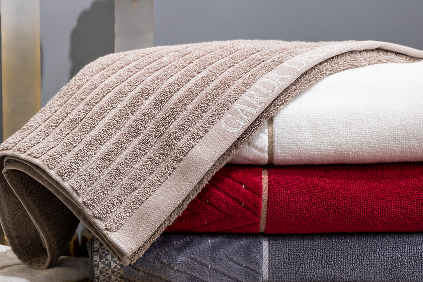 Полотенце «Стелла» 70*140 светло-коричневое 6