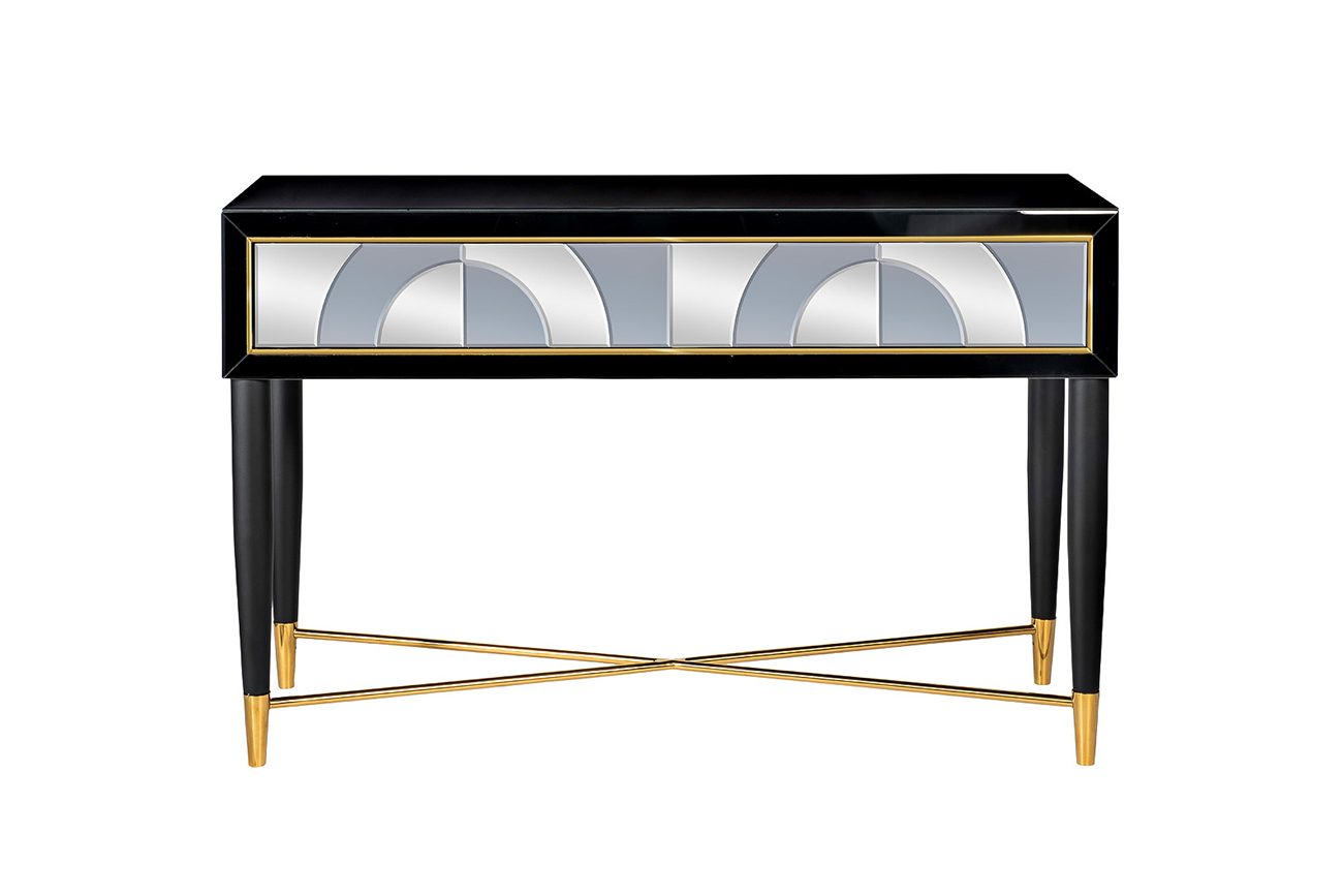 Консоль зеркальная с двумя ящиками 1