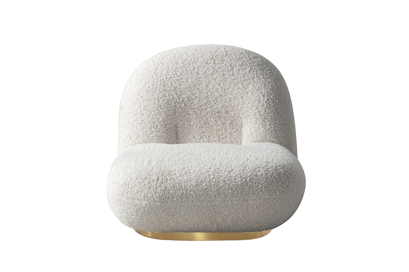 Кресло Альбано (Albano) искусственный мех белое 1