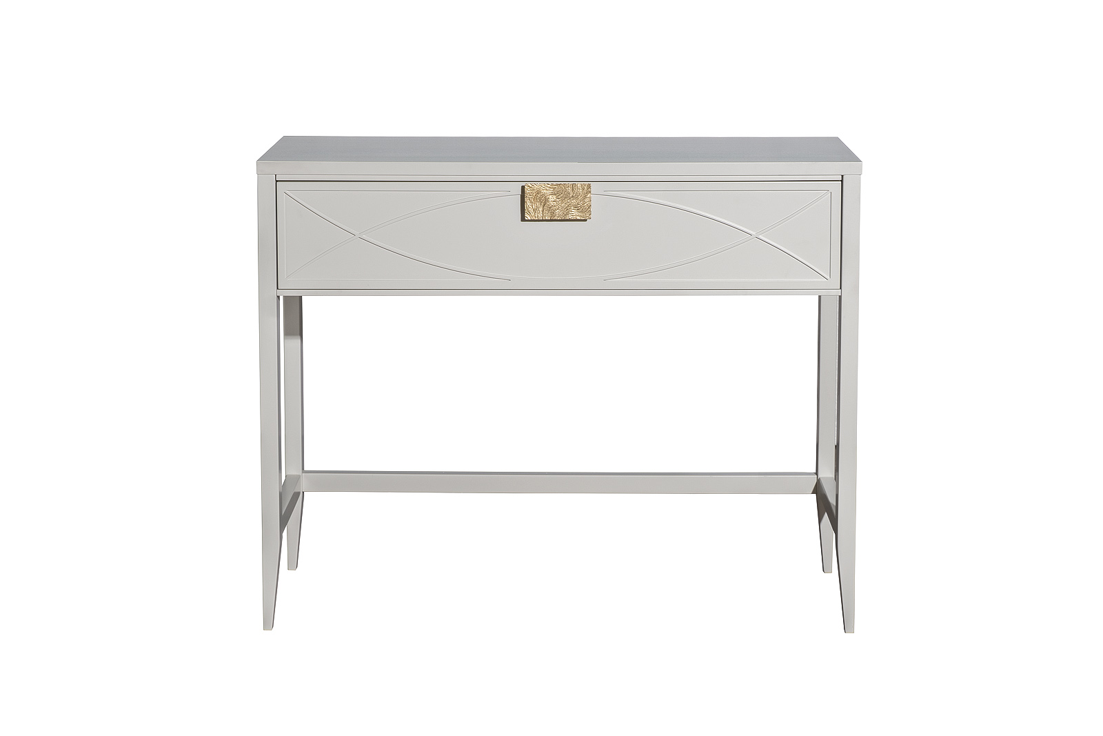 Консоль с ящиком бежевая 1